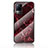 Custodia Silicone Gel Laterale Fantasia Modello Specchio Cover per Vivo V21e 4G Rosso