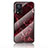 Custodia Silicone Gel Laterale Fantasia Modello Specchio Cover per Vivo V21s 5G Rosso