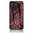 Custodia Silicone Gel Laterale Fantasia Modello Specchio Cover per Vivo V25 Pro 5G Rosso