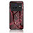 Custodia Silicone Gel Laterale Fantasia Modello Specchio Cover per Vivo X80 5G Rosso