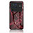 Custodia Silicone Gel Laterale Fantasia Modello Specchio Cover per Vivo X80 Pro 5G Rosso