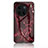 Custodia Silicone Gel Laterale Fantasia Modello Specchio Cover per Vivo X90 5G Rosso