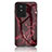 Custodia Silicone Gel Laterale Fantasia Modello Specchio Cover per Vivo Y02 Rosso