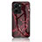 Custodia Silicone Gel Laterale Fantasia Modello Specchio Cover per Vivo Y16 Rosso