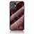 Custodia Silicone Gel Laterale Fantasia Modello Specchio Cover per Vivo Y30 5G Rosso