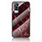 Custodia Silicone Gel Laterale Fantasia Modello Specchio Cover per Vivo Y53s NFC Rosso