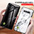 Custodia Silicone Gel Laterale Fantasia Modello Specchio Cover per Xiaomi Black Shark 4S 5G