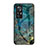 Custodia Silicone Gel Laterale Fantasia Modello Specchio Cover per Xiaomi Mi 12T Pro 5G Blu