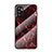 Custodia Silicone Gel Laterale Fantasia Modello Specchio Cover per Xiaomi Redmi Note 10 5G Rosso