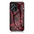 Custodia Silicone Gel Laterale Fantasia Modello Specchio Cover per Xiaomi Redmi Note 12 4G Rosso