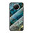 Custodia Silicone Gel Laterale Fantasia Modello Specchio Cover per Xiaomi Redmi Note 9T 5G Blu