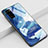 Custodia Silicone Gel Laterale Fantasia Modello Specchio Cover S01 per Huawei Honor V30 Pro 5G Blu