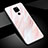 Custodia Silicone Gel Laterale Fantasia Modello Specchio Cover S01 per Huawei Mate 20 Rosa