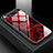 Custodia Silicone Gel Laterale Fantasia Modello Specchio Cover S01 per Samsung Galaxy A90 4G Rosso