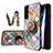 Custodia Silicone Gel Laterale Fantasia Modello Specchio Cover S01 per Samsung Galaxy S21 FE 5G Multicolore