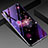 Custodia Silicone Gel Laterale Fiori Specchio Cover per Huawei Honor 9X Viola