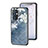 Custodia Silicone Gel Laterale Fiori Specchio Cover per OnePlus 9 5G