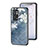 Custodia Silicone Gel Laterale Fiori Specchio Cover per OnePlus 9RT 5G