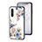 Custodia Silicone Gel Laterale Fiori Specchio Cover per OnePlus Nord CE 5G