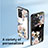 Custodia Silicone Gel Laterale Fiori Specchio Cover per Oppo A57 4G