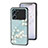 Custodia Silicone Gel Laterale Fiori Specchio Cover per Oppo K10 5G