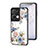 Custodia Silicone Gel Laterale Fiori Specchio Cover per Oppo Reno8 Pro 5G