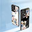 Custodia Silicone Gel Laterale Fiori Specchio Cover per Oppo Reno9 5G