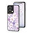 Custodia Silicone Gel Laterale Fiori Specchio Cover per Oppo Reno9 Pro 5G