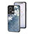 Custodia Silicone Gel Laterale Fiori Specchio Cover per Oppo Reno9 Pro 5G