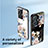 Custodia Silicone Gel Laterale Fiori Specchio Cover per Vivo Y55 4G