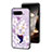 Custodia Silicone Gel Laterale Fiori Specchio Cover S01 per Asus ROG Phone 5 Ultimate Lavanda