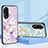 Custodia Silicone Gel Laterale Fiori Specchio Cover S01 per Oppo A18