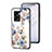 Custodia Silicone Gel Laterale Fiori Specchio Cover S01 per Oppo A77 5G