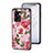 Custodia Silicone Gel Laterale Fiori Specchio Cover S01 per Oppo K10 5G India