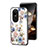 Custodia Silicone Gel Laterale Fiori Specchio Cover S01 per Oppo Reno10 Pro 5G