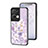 Custodia Silicone Gel Laterale Fiori Specchio Cover S01 per Oppo Reno8 Pro+ Plus 5G