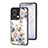 Custodia Silicone Gel Laterale Fiori Specchio Cover S01 per Oppo Reno9 Pro 5G