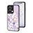 Custodia Silicone Gel Laterale Fiori Specchio Cover S01 per Oppo Reno9 Pro 5G