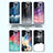 Custodia Silicone Gel Laterale Mistica Luna Stelle Specchio Cover per Samsung Galaxy S21 Ultra 5G