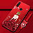 Custodia Silicone Gel Morbida Abito Ragazza Cover K01 per Huawei P30 Lite XL Rosso