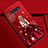 Custodia Silicone Gel Morbida Abito Ragazza Cover K01 per Samsung Galaxy S10 Rosso Rosa