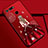 Custodia Silicone Gel Morbida Abito Ragazza Cover K03 per Huawei Honor V20 Rosso Rosa
