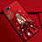 Custodia Silicone Gel Morbida Abito Ragazza Cover M04 per Oppo RX17 Neo Rosso Rosa