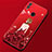 Custodia Silicone Gel Morbida Abito Ragazza Cover per Huawei Honor 8X Rosso