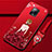 Custodia Silicone Gel Morbida Abito Ragazza Cover per Xiaomi Redmi 10X Pro 5G Rosso