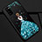 Custodia Silicone Gel Morbida Abito Ragazza Cover S01 per Huawei Honor V30 5G Blu