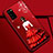 Custodia Silicone Gel Morbida Abito Ragazza Cover S01 per Huawei Honor V30 5G Rosso