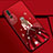 Custodia Silicone Gel Morbida Abito Ragazza Cover S01 per Huawei P20 Pro Rosso Rosa