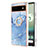 Custodia Silicone Gel Morbida Fantasia Modello Cover con Anello Supporto Y01B per Google Pixel 6a 5G