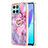 Custodia Silicone Gel Morbida Fantasia Modello Cover con Anello Supporto Y01B per Huawei Honor X6